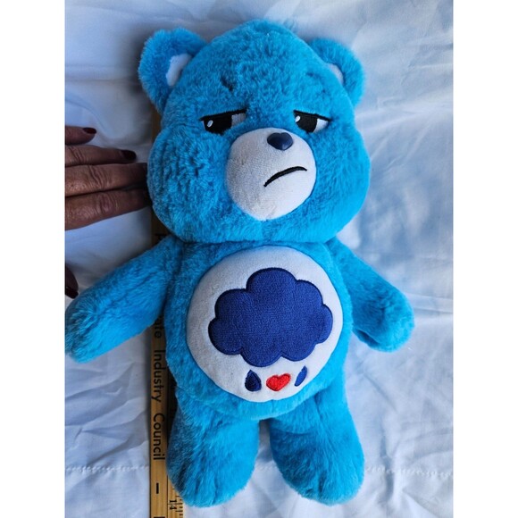 Care Bear Blue Rain Plush GRUMPY Stuffed Animal  2020 13” - Picture 1 of 4